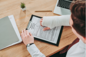 Filling a workers compensation claim form