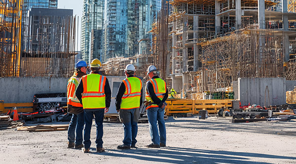 workers at a construction site